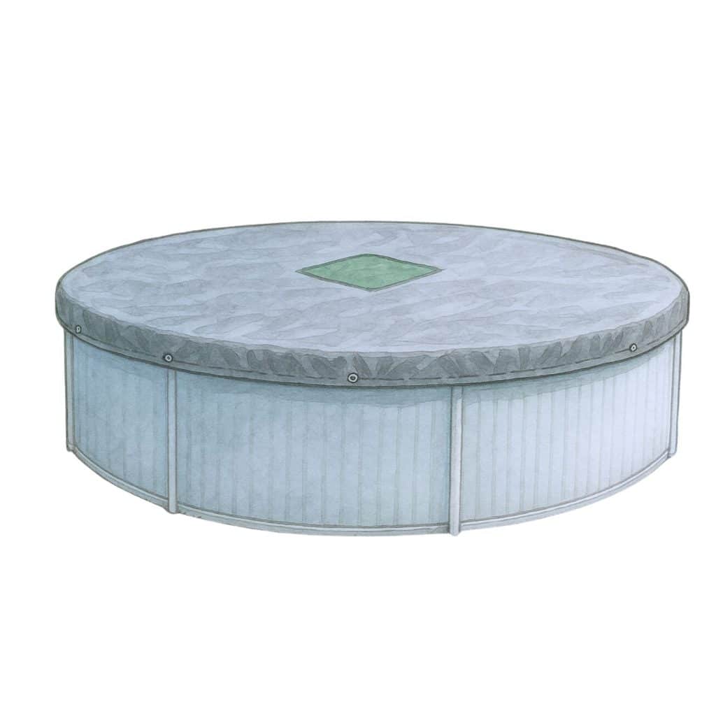 103738 PRIME Couverture de Protection & d’hivernage pour Piscine Hors Sol Ø 300 esquisse