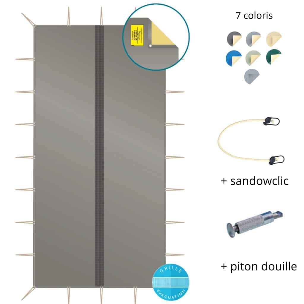 W2.2 Grille devacuation des eaux de pluie piton douille sandowclic