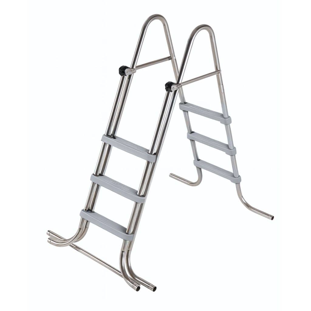 P39749 Echelle Double Piscine Luxe Inox Sécurité Piscine Hors Sol